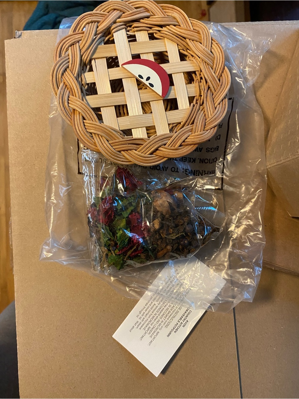 Vintage Avon microwavable apple pie potpourri